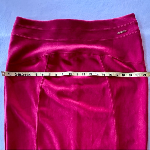 Marc New York Faux Suede Red Pencil Skirt (L) - Picture 7 of 11